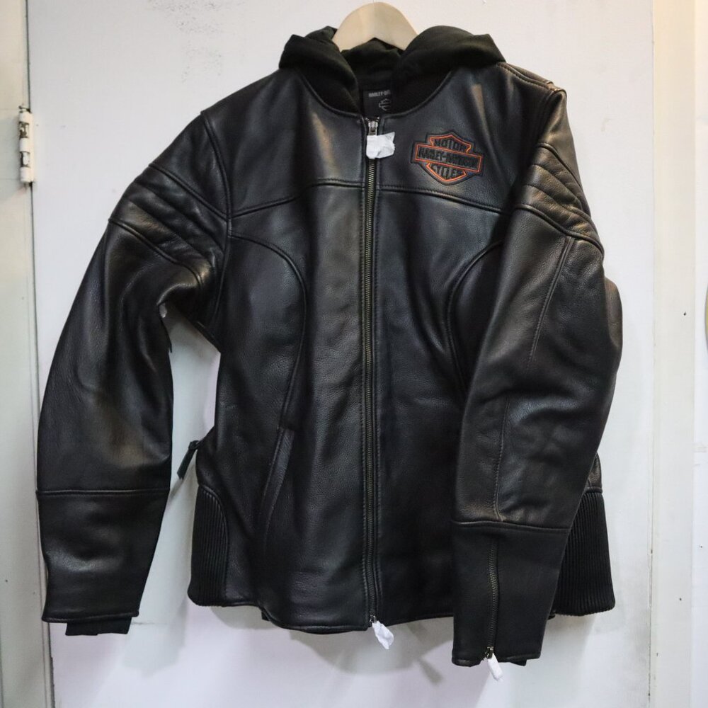 Harley Davidson Women's Miss Enthusiast 2.0 Leather 3-in-1 Riding Jacket